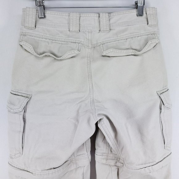 Guide Series Convertible Hiking Pants Men's Size 32x32 Tan Gusseted - Picture 4 of 7